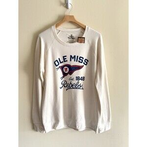 Women's Three Square Royce Apparel Ole Miss Comfy Crew Oversize Sweater 2XL